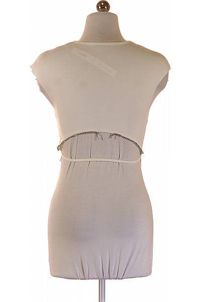 Bershka Dámské tričko s krátkým rukávem basic crop top bílé Vel. S | Bershka | obrázek 2