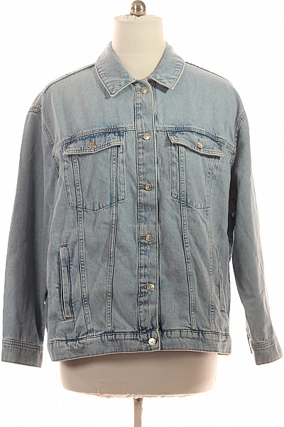 ONLY Dámská džínová bunda modrá oversize Velikost 50 | ONLY | obrázek 2