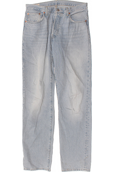 LEVIS Dámské Džíny Modré Rovné Seprané Bavlněné Klasické Vel. M