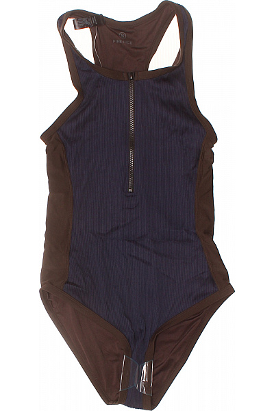 Fire And Ice Jednodílné Sportovní Plavky žebrované Se Zipem Dvoubarevné Velikost EU 36