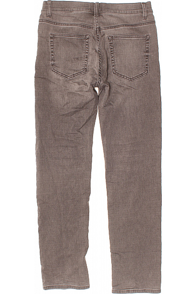 LINDEX Dětské chlapecké džíny šedé bavlněné rovné Vel. 164 | LINDEX | obrázek 2