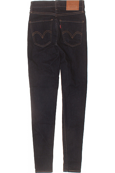 LEVIS Dámské Džíny úzké S Vysokým Pasem Modré Bavlněné Velikost 24