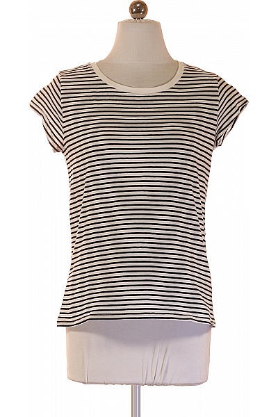 Mads Norgaard Dámské tričko s krátkým rukávem pruhované basic bavlna Velikost S | Mads Norgaard | obrázek 2