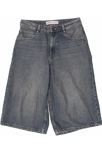 Bershka dámské džínové volnočasové široké pod kolena s kapsami Vel. 36 | Bershka | obrázek 2