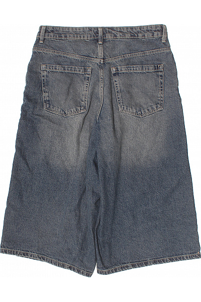 Bershka dámské džínové volnočasové široké pod kolena s kapsami Vel. 36 | Bershka | obrázek 3