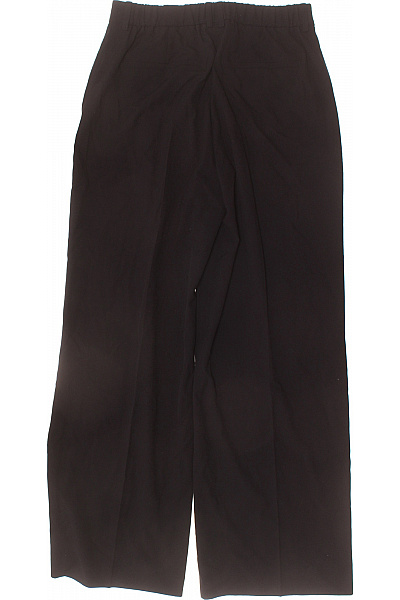 OPUS Dámské černé široké kalhoty volnočasové elegantní s kapsami Velikost 38 | OPUS | obrázek 2