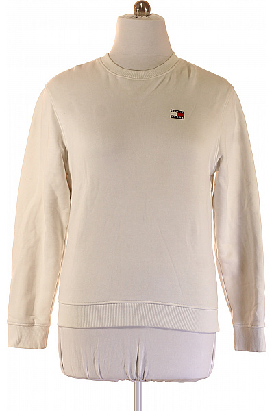 TOMMY HILFIGER Pánská Mikina S Dlouhým Rukávem Jednobarevná Přes Hlavu Vel. M