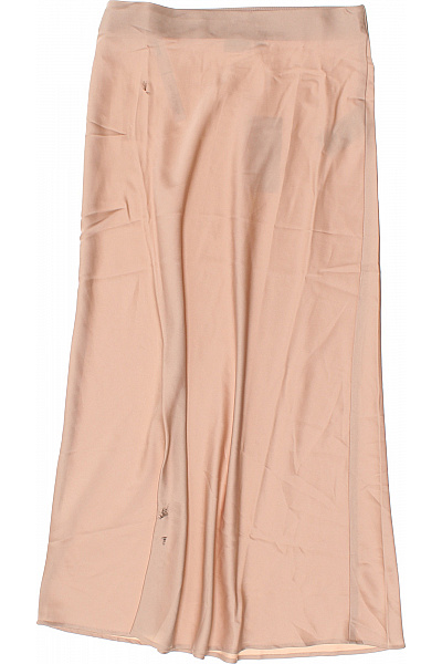 VILA Dámská Růžová Splývavá Midi Sukně Polyesterová Vel. EU 38