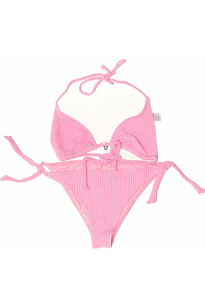 Banana Moon dámské růžové žebrované bikiny na zavazování Velikost L | Banana Moon | obrázek 2