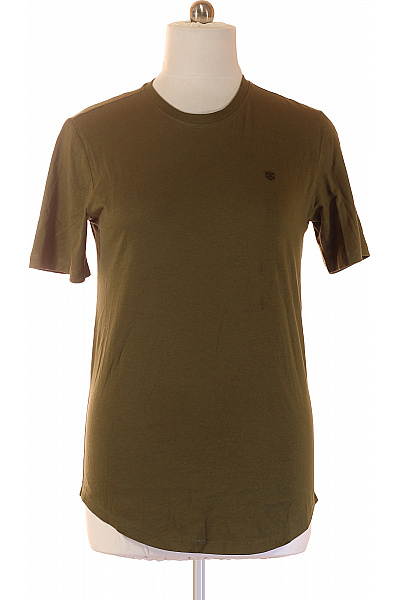 JACK & JONES Pánské tričko khaki krátký rukáv jednobarevné basic bavlna Vel. m | JACK & JONES | obrázek 2