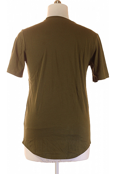 JACK & JONES Pánské tričko khaki krátký rukáv jednobarevné basic bavlna Vel. m | JACK & JONES | obrázek 3