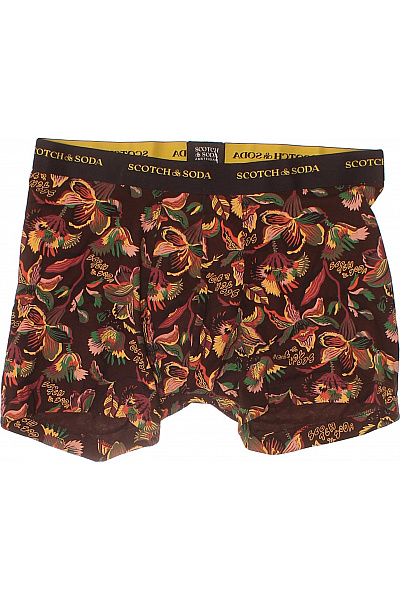 Scotch & Soda Pánské Bavlněné Boxerky S Květinovým Vzorem Vel. L