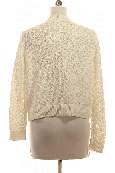 TOM TAILOR Bílý bavlněný pletený ažurový kardigan dámský Velikost m | TOM TAILOR | obrázek 2