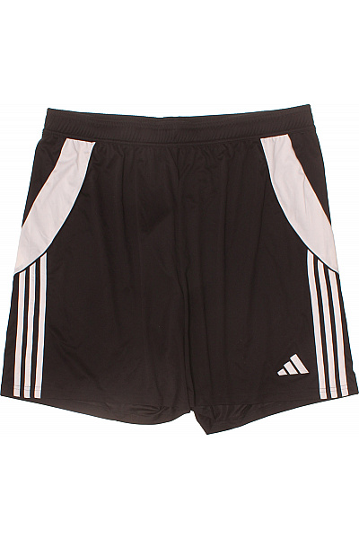 ADIDAS Dámské černé Sportovní Kraťasy Pruhované Vel. 2XL