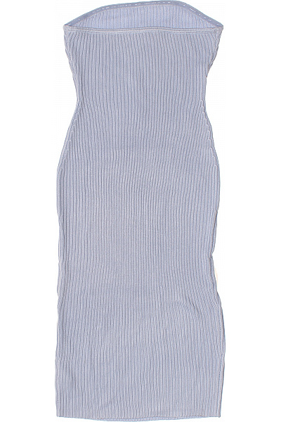 šaty bez rukávů midi pletené šedé Vel. 40 | Unimoda | obrázek 2