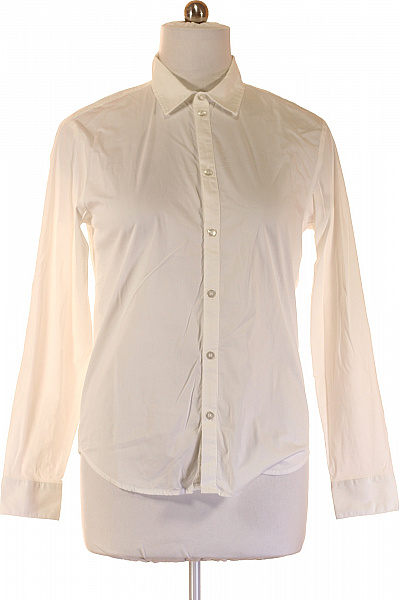 Pánské bavlněné košile s dlouhým rukávem elegantní business bílé Vel. L | Unimoda | obrázek 2