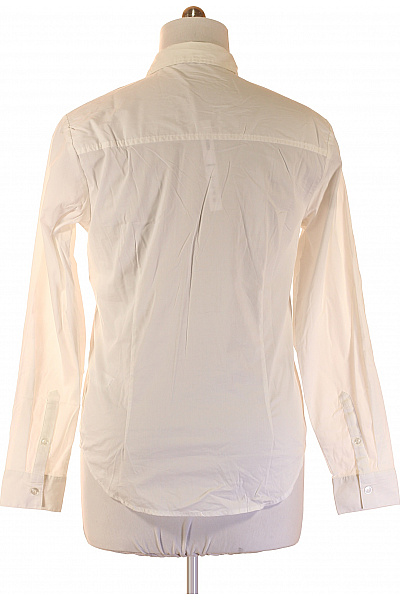 Pánské bavlněné košile s dlouhým rukávem elegantní business bílé Vel. L | Unimoda | obrázek 3