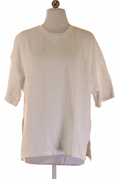 LeGer by Lena Gercke Dámské tričko s krátkým rukávem bílé s výšivkou basic oversize Vel. 36 | LeGer by Lena Gercke | obrázek 2