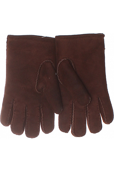 Kožené rukavice hnědé semišové | Unimoda | obrázek 2