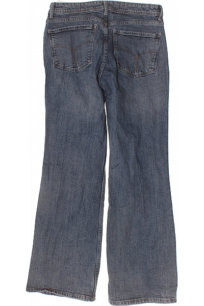 Bershka Dámské džíny modré zvonové s kapsami bavlněné Vel. EU 38 | Bershka | obrázek 2