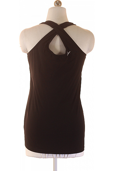 dámské tílko černé bez rukávů fitness jednobarevné Vel. m | Unimoda | obrázek 2