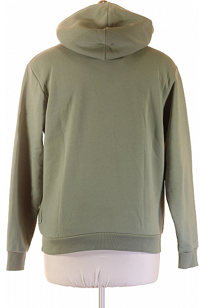 JACK & JONES Pánská mikina s kapucí zelená jednobarevná s klokaní kapsou přes hlavu Velikost XXL | JACK & JONES | obrázek 2