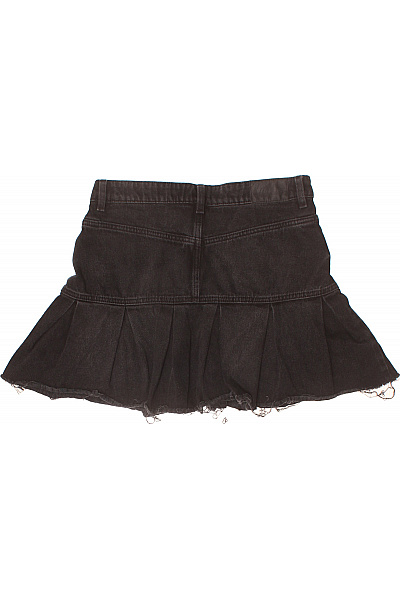 Monki Dámská černá džínová minisukně plisovaná s kapsami Velikost 38 | Monki | obrázek 3