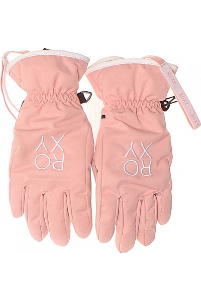 Roxy Dámské Růžové Zimní Rukavice S Logem