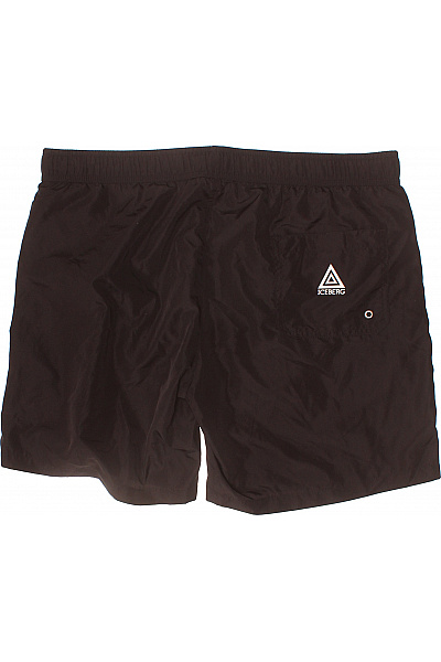 Iceberg pánské černé kraťasy s potiskem, sportovní, volnočasové, krátké, se zipem, rychleschnoucí Velikost EU XL | Iceberg | obrázek 2