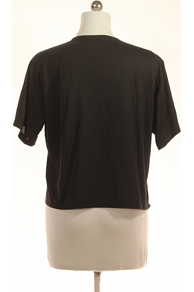 ADIDAS Dámské černé tričko s krátkým rukávem a potiskem crop top Velikost xl | ADIDAS | obrázek 2