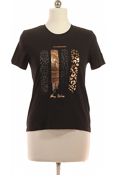 ONLY Dámské Tričko S Krátkým Rukávem A Potiskem Vel. M