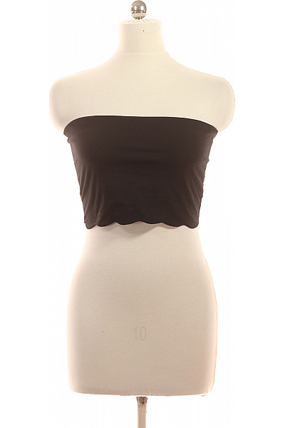 GUIDO MARIA KRETSCHMER Dámské Bavlněné Tričko Bez Rukávů černé Crop Top Basic Velikost 42
