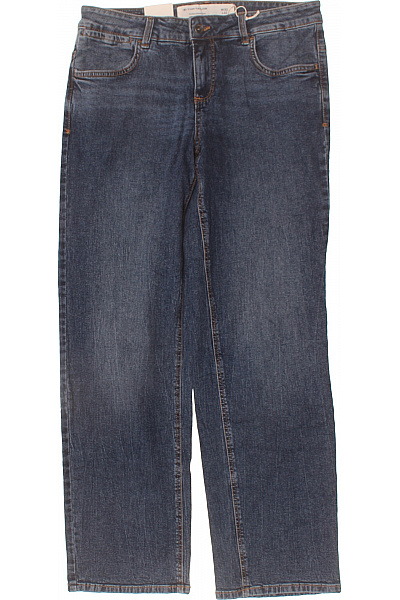 TOM TAILOR Dámské Džíny Modré Rovné S Kapsami Bavlněné Velikost 30/32