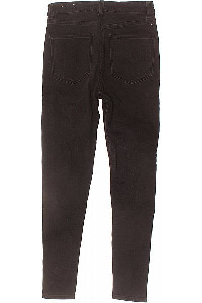 Bershka Dámské džíny skinny vysoký pas černé bavlněné Vel. EU 38 | Bershka | obrázek 2