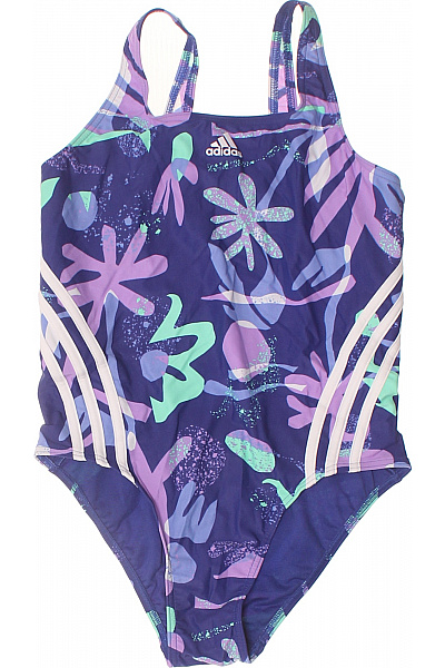 ADIDAS Dámské jednodílné plavky sportovní květinové modré Vel. DE 38 | ADIDAS | obrázek 2