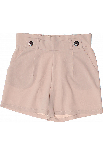 ONLY Dámské Růžové Krátké Volnočasové šortky S Vysokým Pasem A Kapsami Velikost M