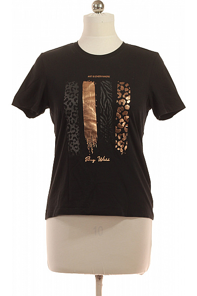 ONLY Dámské Tričko S Krátkým Rukávem A Potiskem Velikost M