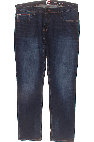 TOMMY HILFIGER Pánské Džíny Rovné Modré Bavlněné Vel. 38/32