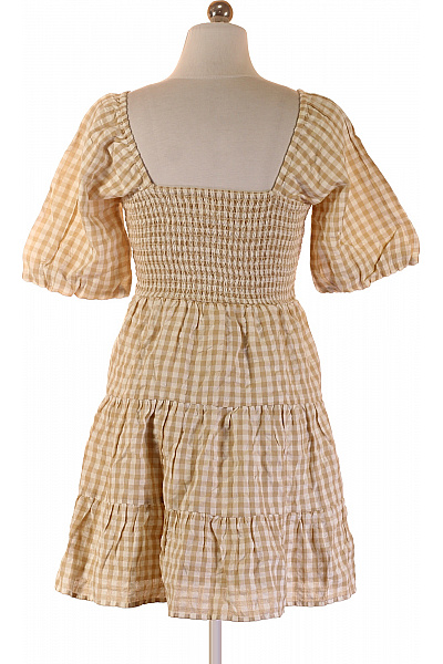 dámské šaty kostkované letní volnočasové krátké bavlněné Velikost 34 | Unimoda | obrázek 3