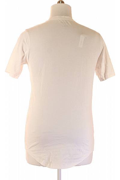 JACK & JONES Pánské bílé tričko s krátkým rukávem asymetrické basic Velikost l | JACK & JONES | obrázek 2