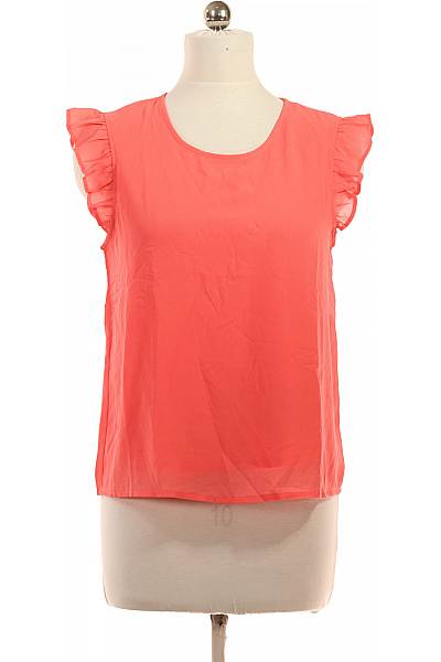 ONLY Dámská Halenka Bez Rukávů Oranžová Volná Velikost L