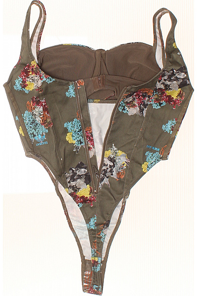 ADIDAS dámské tričko bez rukávů s květinovým potiskem khaki Vel. M | ADIDAS | obrázek 2