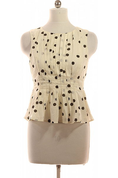 VERO MODA Dámská halenka bez rukávů puntíkovaná bavlněná letní volná Velikost M | VERO MODA | obrázek 2