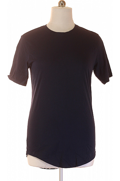 JACK & JONES Pánské tričko basic s krátkým rukávem jednobarevné modré bavlněné Velikost l | JACK & JONES | obrázek 2