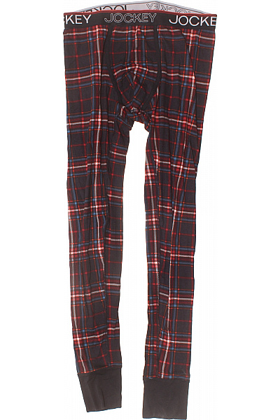 JOCKEY Pánské Pyžamo Kostkované červené Dlouhé Velikost L