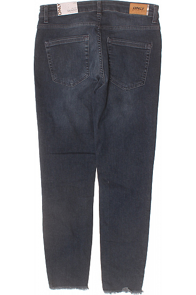 ONLY Dámské modré strečové džíny s roztřepenými nohavicemi Velikost L | ONLY | obrázek 2