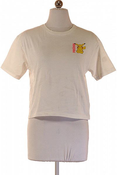 Name It Dívčí Tričko Pikachu Pokémon Bílé Bavlněné Velikost 134/140