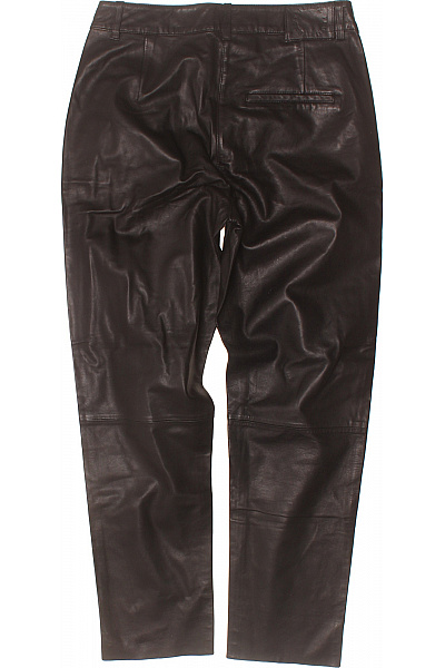 SELECTED kožené dlouhé volnočasové kalhoty s kapsami rovné Velikost 38 | SELECTED | obrázek 2