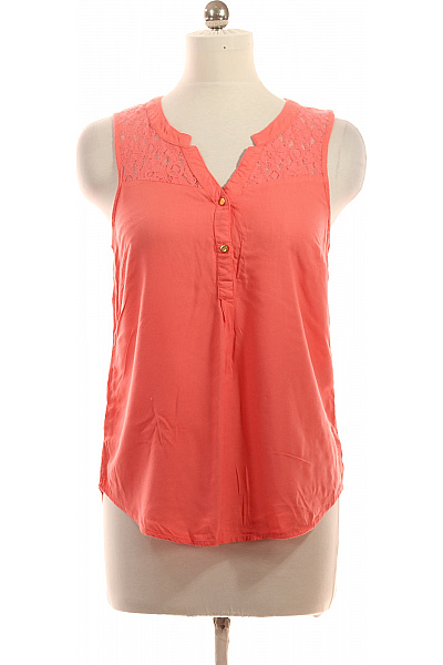 ONLY dámská halenka bez rukávů oranžová krajková Vel. EU 38 | ONLY | obrázek 2