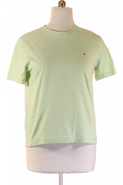 TOMMY HILFIGER jednobarevné bavlněné tričko s krátkým rukávem a kulatým výstřihem basic Vel. l | TOMMY HILFIGER | obrázek 2